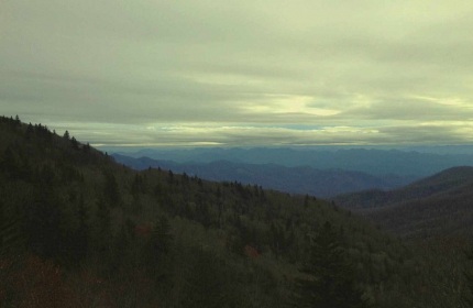 Autumn View Fork Ridge Overlook by Teri Leigh Teed