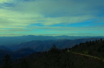 Autumn View Waterrock Knob by Teri Leigh Teed